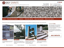 Tablet Screenshot of galy-granite.com